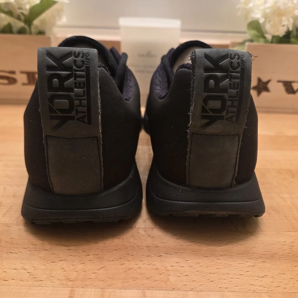 York Athletics The Henry Sneakers Triple Black Mens Size 11